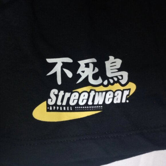 NWT SKINNYDIP London Black Shorts XS Japanese Phoenix Streetwear Graphic - Picture 3 of 7